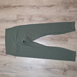 Lululemon Align Ribbed High-Rise Pant 25" Army Green Size 8
